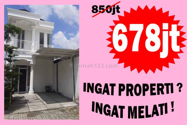 Rumah baru 2 Lantai Murah di Serpong Melati Residence dkt TOL jelupang, SHM, Gading Serpong Omaha Village, Tangerang