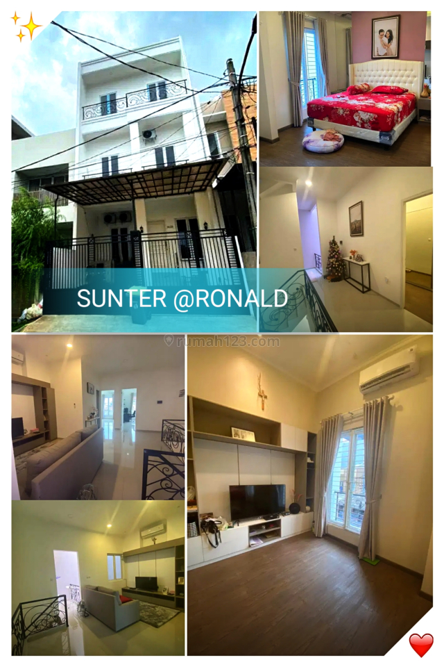FULL FURNISH!! SUNTER BISMA 3 LANTAI MINIMALIS CAKEP BANGETTT, Sunter, Jakarta Utara