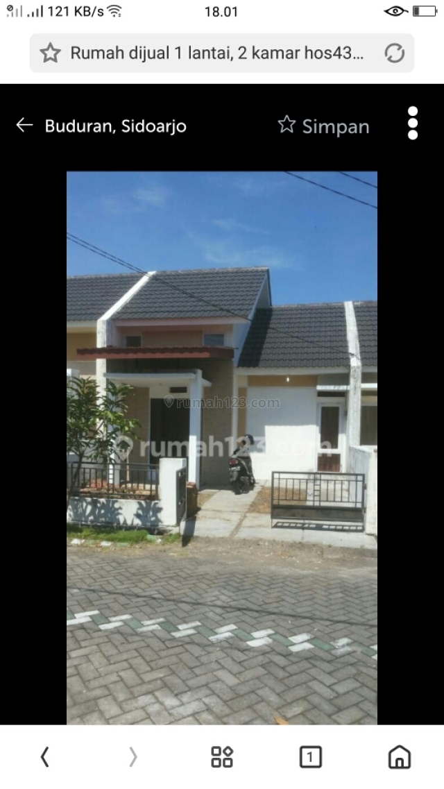 rumah bagus depan taman, Buduran, Sidoarjo