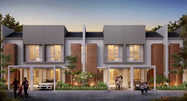 Rumah Cahaya 2 Lantai di Perumahan Grand Sharon Residence Bandung, Soekarno Hatta, Bandung