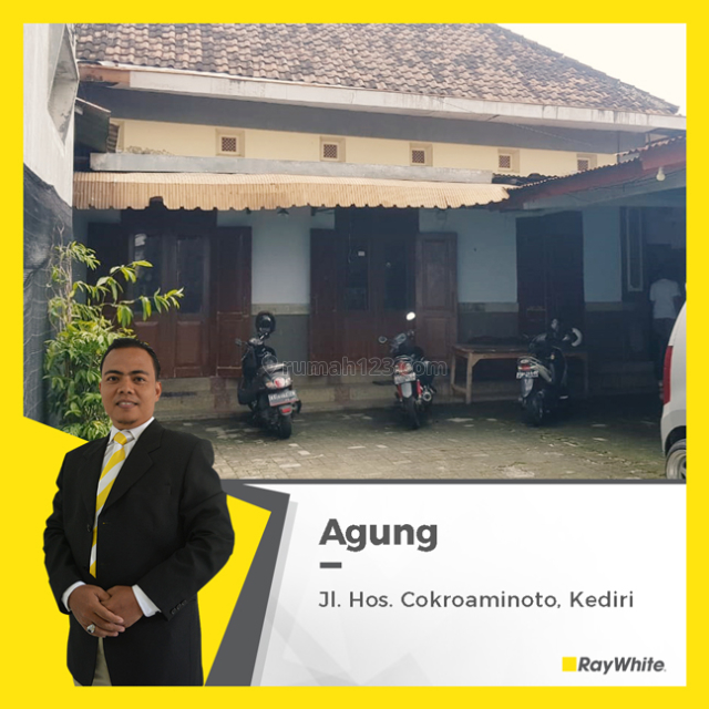 Rumah Bangunan Lama, Luas Cocok untuk kos2an di Jl. Hos. Cokroaminoto, Kediri, Kediri, Kediri