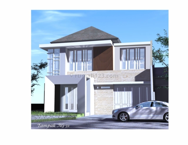 Rumah Cantik Siap Bangun di Villa Puncak Tidar, Posisi Hook, View Bagus, Tidar, Malang