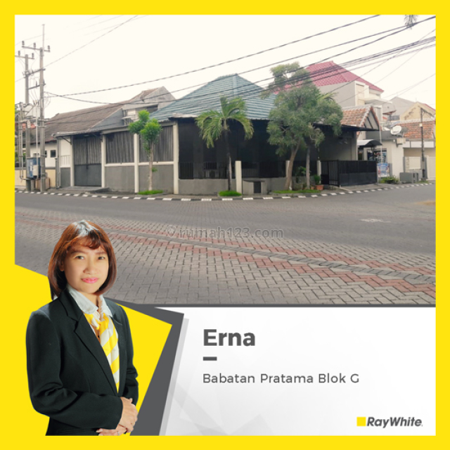 Rumah Hook, luas dan Bagus di Babatan Pratama, Wiyung, Babatan, Surabaya