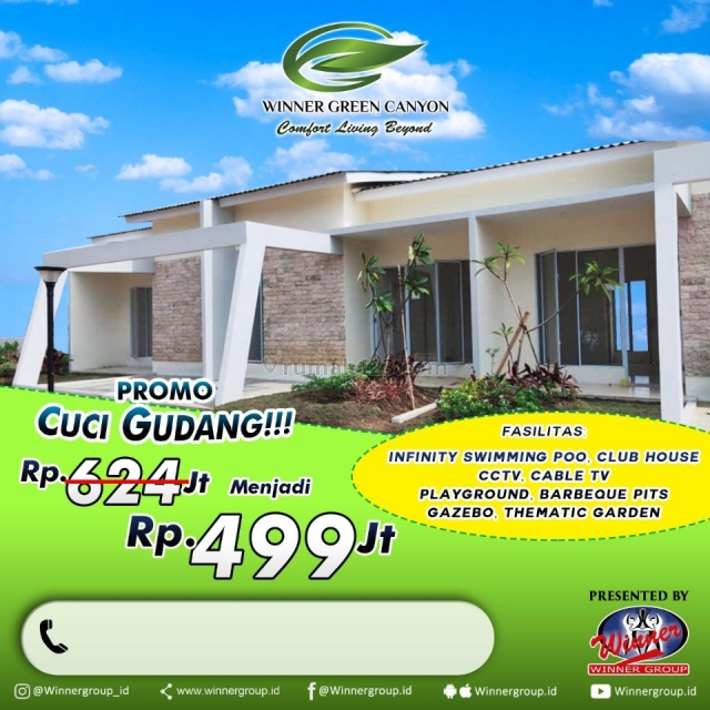 RUMAH CLUSTER GREEN CANYON BENGKONG VIEW LAUT, Bengkong, Batam