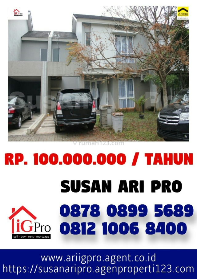 Rumah Foresta Di BSD Full Furnish, Dekat Alam Sutera Dan Gading Serpong, BSD Foresta, Tangerang