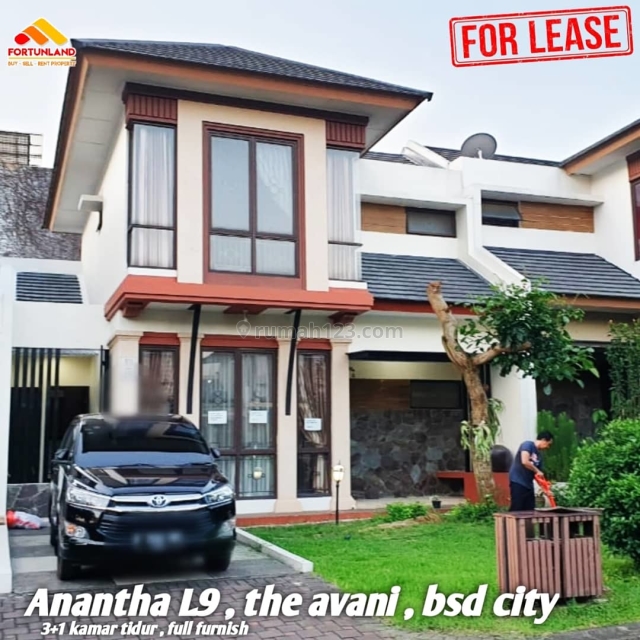 Rumah full furnish siap huni di boulevard cluster anantha, BSD Avani, Tangerang