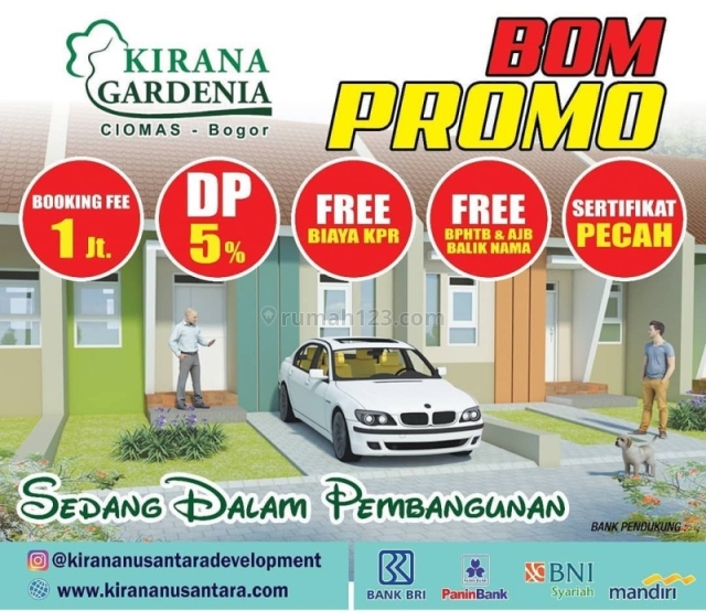 Kirana Gardenia Ciomas, Rumah Minimalis Baru di Ciomas Bogor, Ciomas, Bogor