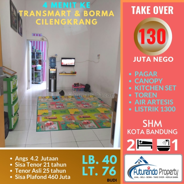 RUMAH TAKE OVER CILENGKRANG BANDUNG TIMUR, Cilengkrang, Bandung