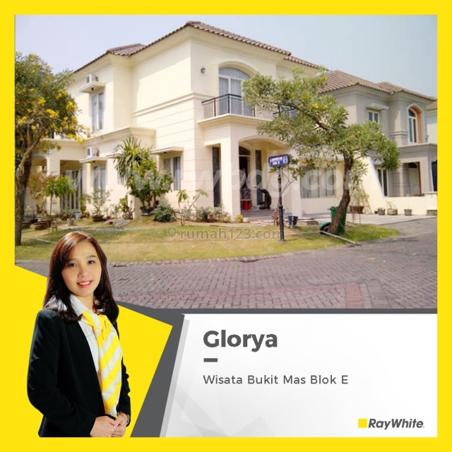 Rumah Hook. siap huni di Wisata Bukit Mas 2 Cluster Luxembourg E3, Lakarsantri, Surabaya
