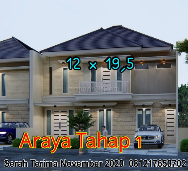 Rumah Baru Bangun Araya Tahap 1 harga 5M-an (193a), Sukolilo, Surabaya