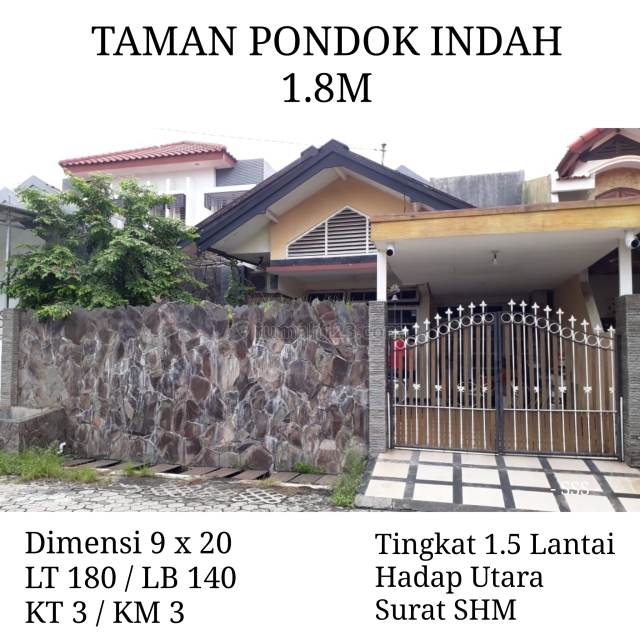 Rumah Taman Pondok Indah Wiyung Surabaya Siap Huni bs KPR Strategis, Wiyung, Surabaya