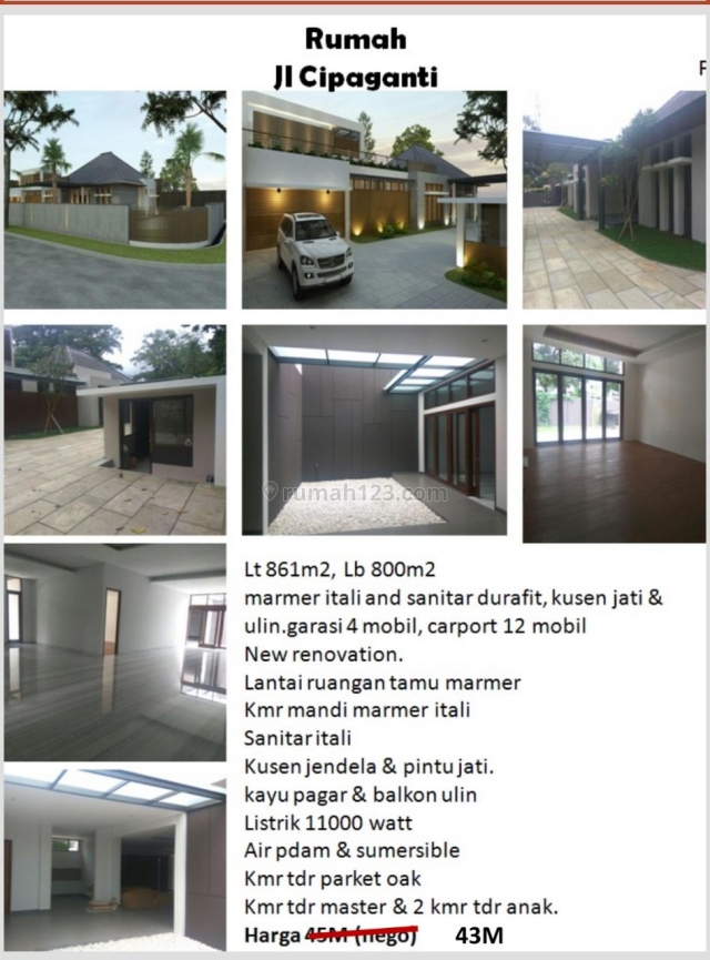 Rumah Baru Renovasi di Cipaganti Bandung, Cipaganti, Bandung