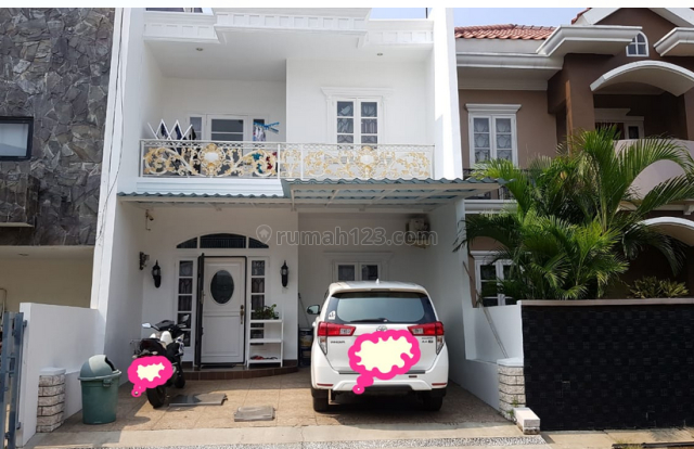 (3+1 BR/Full Renovasi) Rumah CLUSTER The Gading Residence Pelangi Hijau, Kelapa Gading, Jakarta Utara