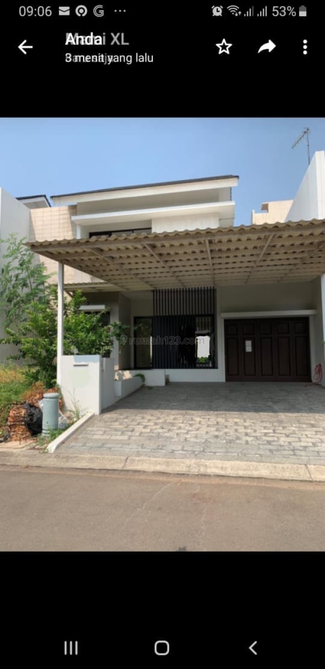 Rumah 2 lantai Siap Huni di Cluster Asia Tropis Harapan Indah Bekasi, Medan Satria, Bekasi