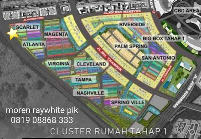 Dijual Rumah Cluster Scarlet PIK 2, Pantai Indah Kapuk, Jakarta Utara