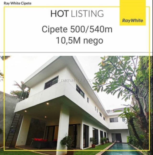 Rumah Apik Design Natural Modern di Lokasi Prime di Cipete, Cipete, Jakarta Selatan