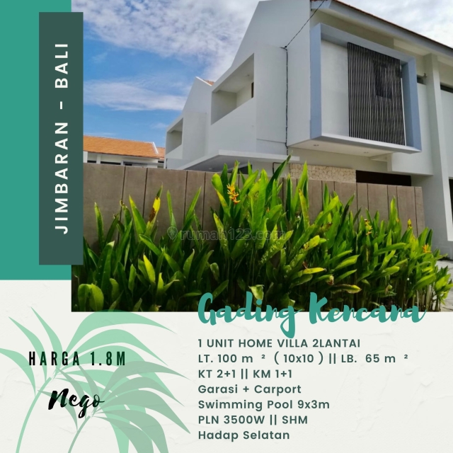 SEGERA MILIKI SEBELUM HARGA NAIK HOMEVILLA GADING KENCANA JIMBARAN BALI, Jimbaran, Badung