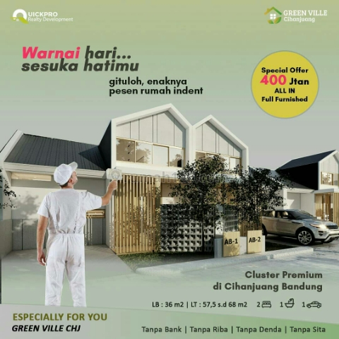 Rumah konsep jepang harga terjangkau di bandung, Cihanjuang, Bandung