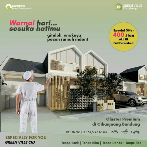 Rumah minimalis jepang terlaris di bandung raya, Cihanjuang, Bandung
