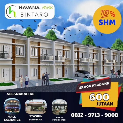 RUMAH BINTARO TERMURAH - "HAVANA PARK BINTARO", Bintaro, Jakarta Selatan
