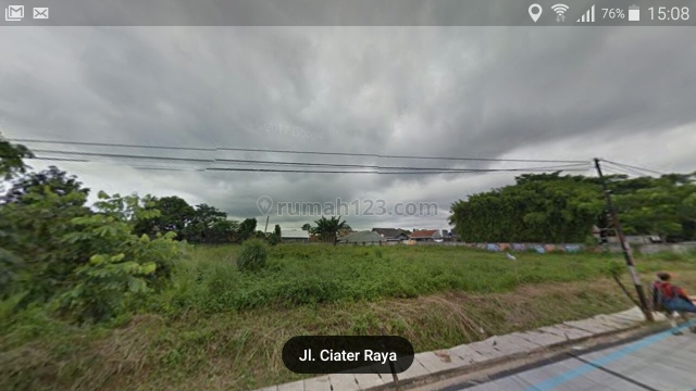 Tanah Lokasi Strategis pinggir jalan Ciater Tangerang, Ciater, Tangerang