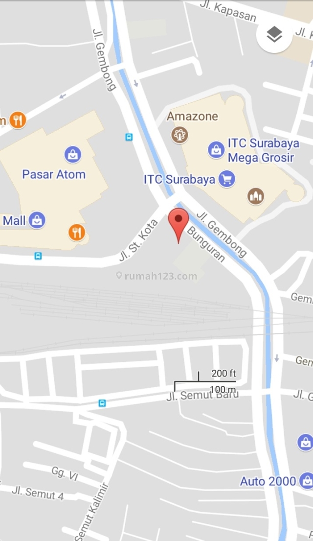 Tanah Strategis Dekat Pusat Perbelanjaan, Pabean Cantikan, Surabaya