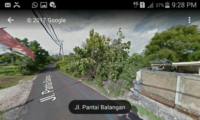Tanah 1ha di Jalan Raya Pantai Balangan, Balangan, Badung