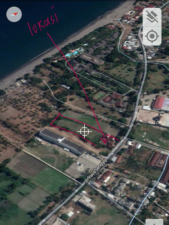 tanah dan villa di sengigi lombok dekat pantai (luas 3248 m2 ), Batu Layar, Lombok Barat