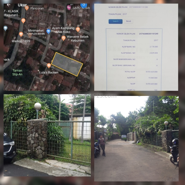 Tanah Strategis PALING MURAH di Kebagusan, Kebagusan, Jakarta Selatan