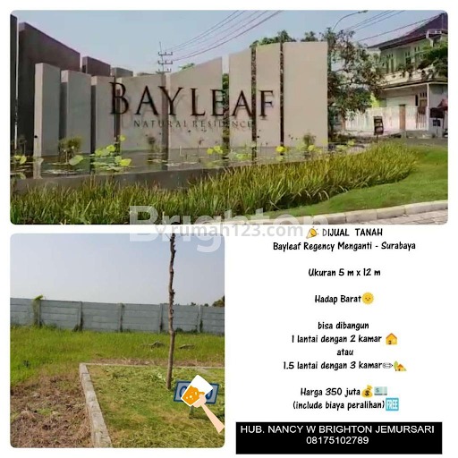Tanah Bayleaf Menganti, Surabaya, Menganti, Surabaya