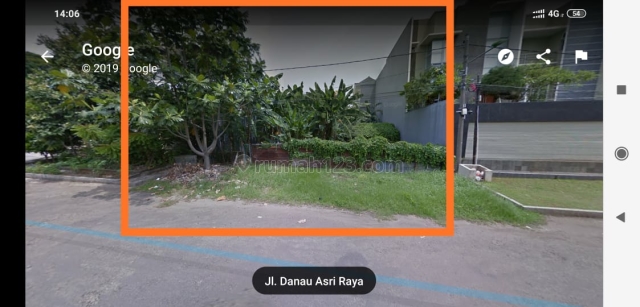 Kavling Danau Asri, 17X27m , Selatan , Posisi Badan , Jalan Lebar, Sunter, Jakarta Utara