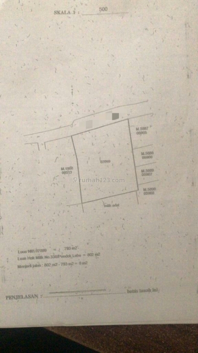 tanah siap bangun di margasatwa pdk labu, Pondok Labu, Jakarta Selatan
