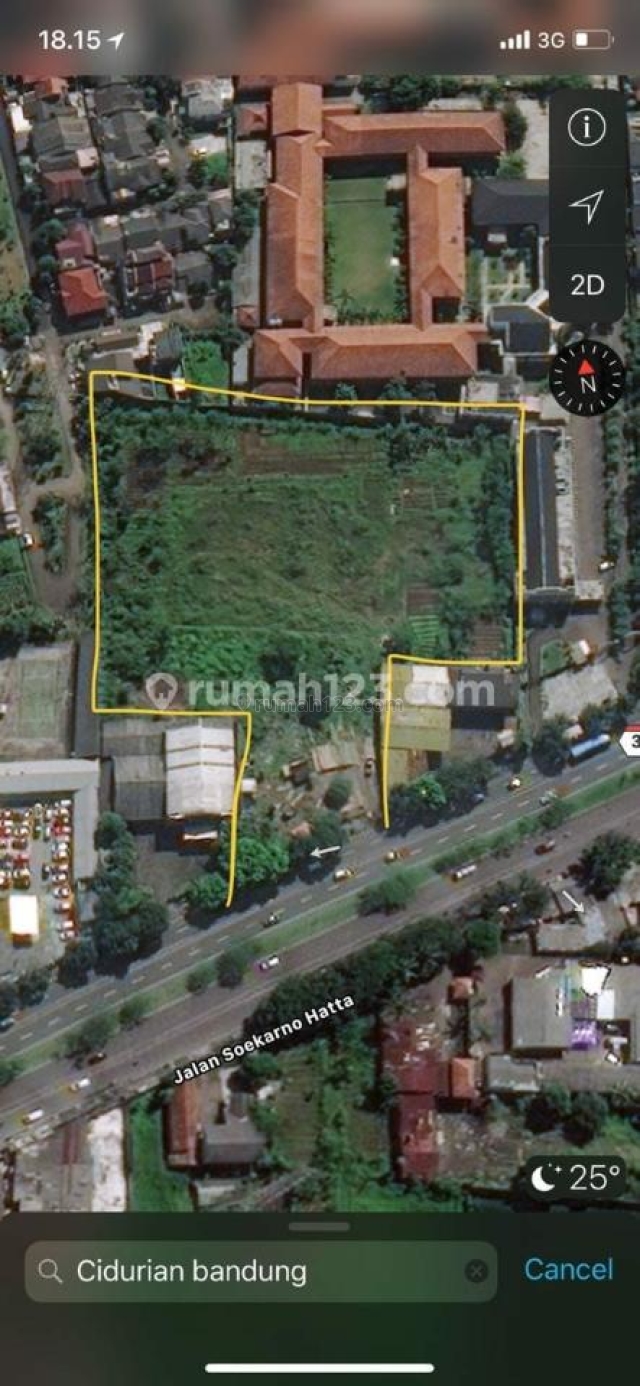 Kavling di mainroad Soekarno hatta, Soekarno Hatta, Bandung