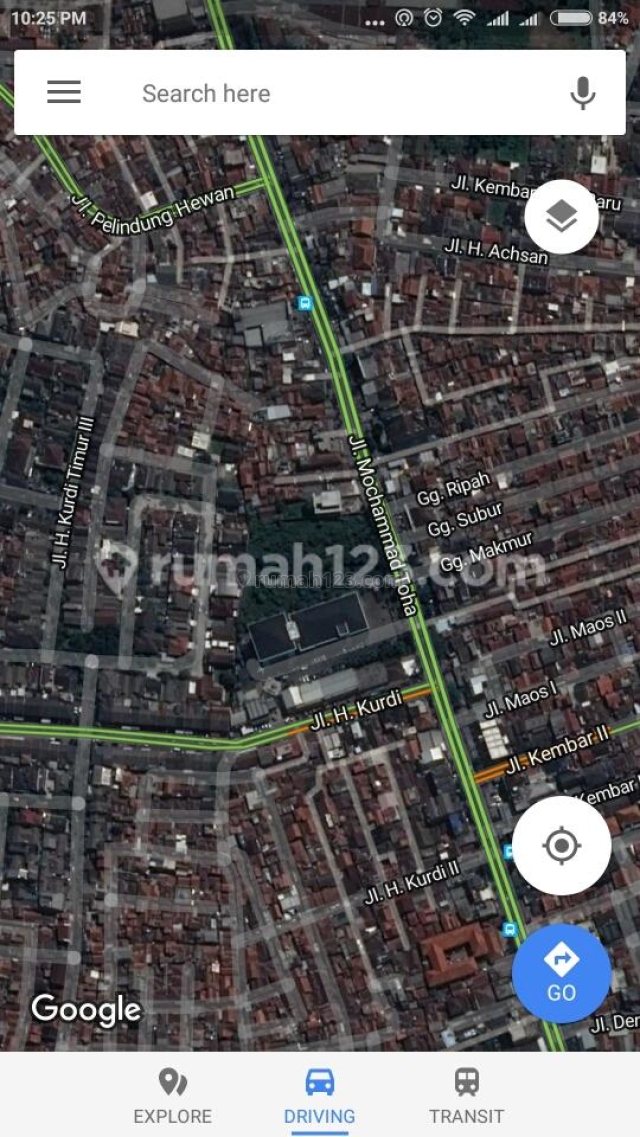 Tanah matang di Moch Toha, Moch Toha, Bandung