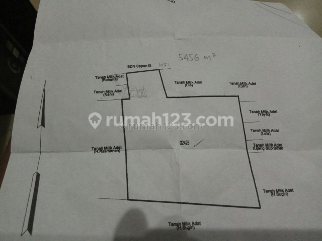 Tanah siap pakai di daerah Gedebage, Sapan,, Gede Bage, Bandung