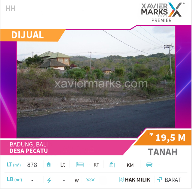 Tanah Desa Pecatu Badung Bali, Kuta, Badung