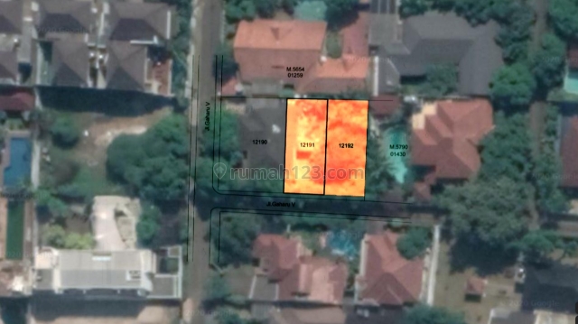 Tanah 2 Kavling @250m² di Prime Area Cipete Jakarta Selatan dengan Lingkungan Tenang Dan Nyaman, Cipete, Jakarta Selatan