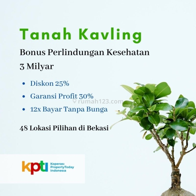 Tanah Kavling Murah Strategis Dekat Stasiun Tambun Bekasi Jawa barat, Babelan, Bekasi