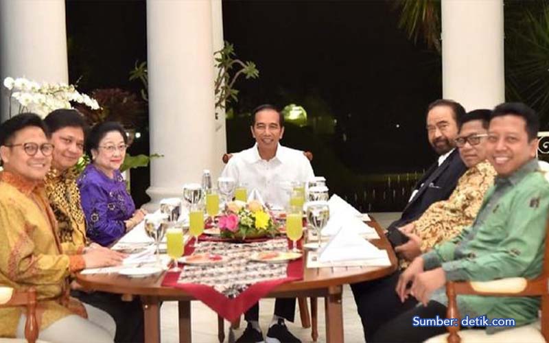 ketua partai koalisi pendukung jokowi