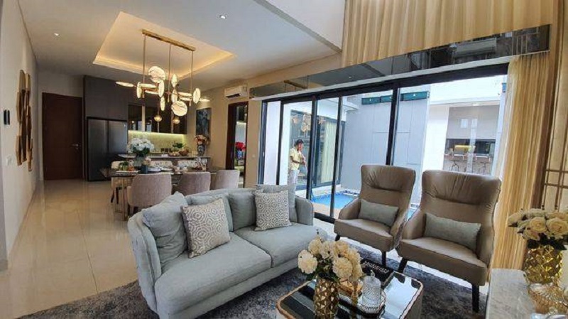 Bagian dalam rumah Cluster Miami