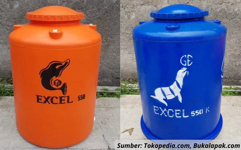perbedaan toren air oren dan biru